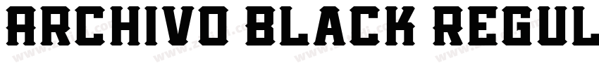 Archivo Black Regul字体转换